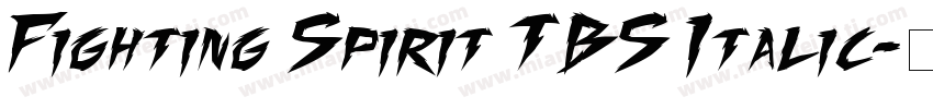 Fighting Spirit TBS Italic字体转换
